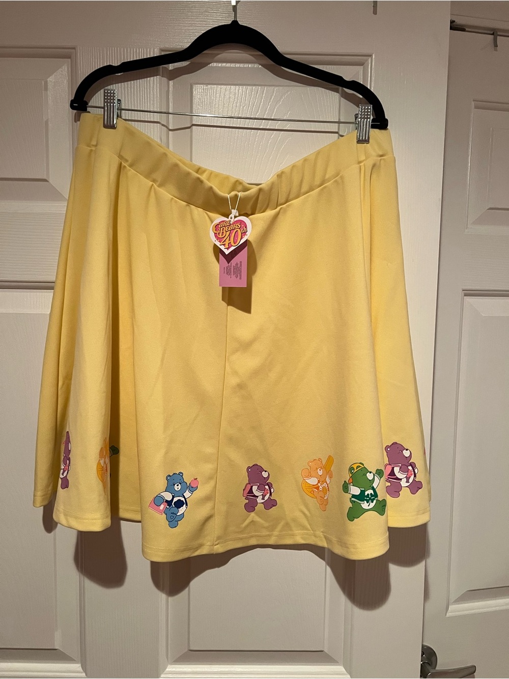 Care Bears Yellow Circle Skater Skirt Size 4X NWT